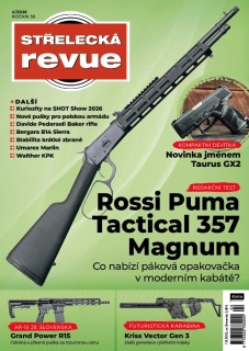 STŘELECKÁ revue 4/2026 - Rossi Puma Tactical 357 Magnum