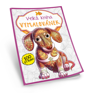 Fialová Velká kniha Vymalovánek (č. 7)